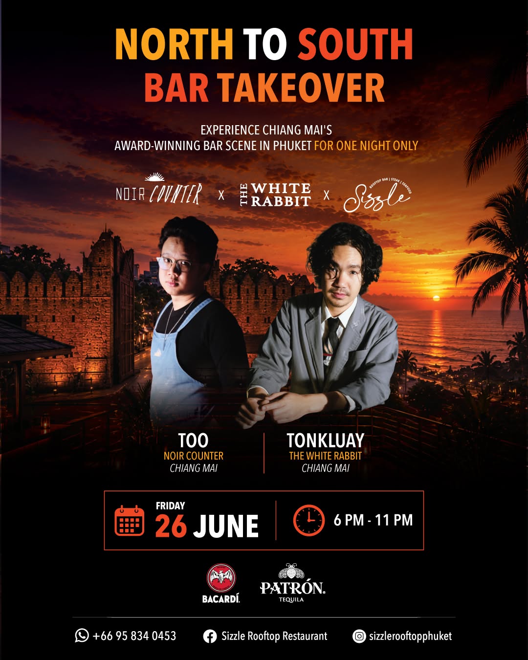 North to South Bar Takeover at Sizzle Rooftop Bar Phuket