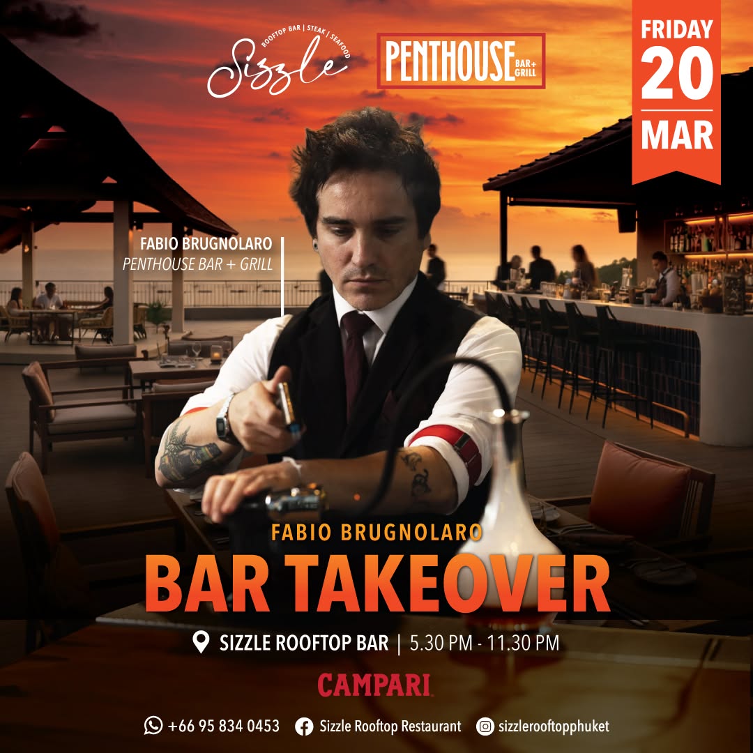 Penthouse BKK Bar Takeover at Sizzle Rooftop Bar Phuket