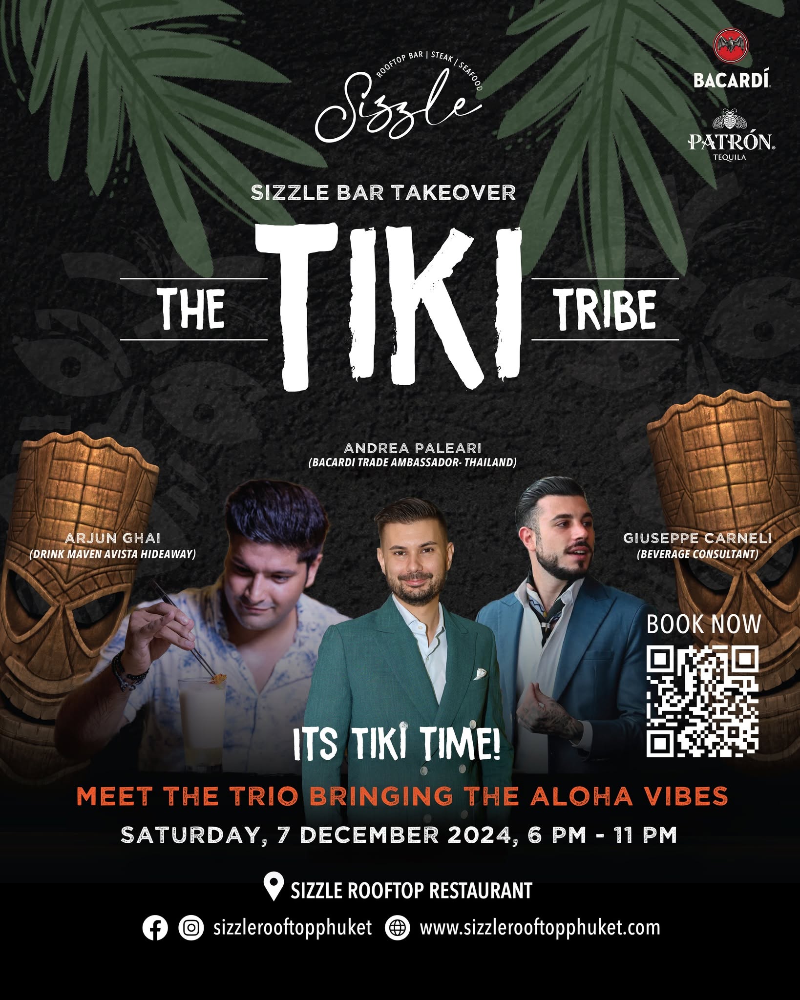 The Tiki Tribe Bacardi Bar Takeover at Sizzle Rooftop Bar Phuket